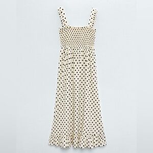 Zara Josephine polka dot dress NWT